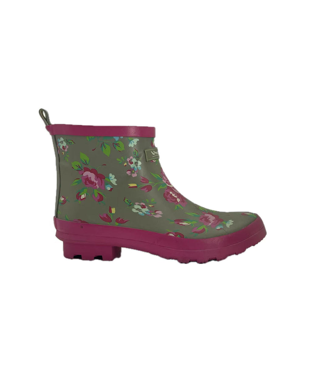 Mid Cut Rubber Rain Boots for Women