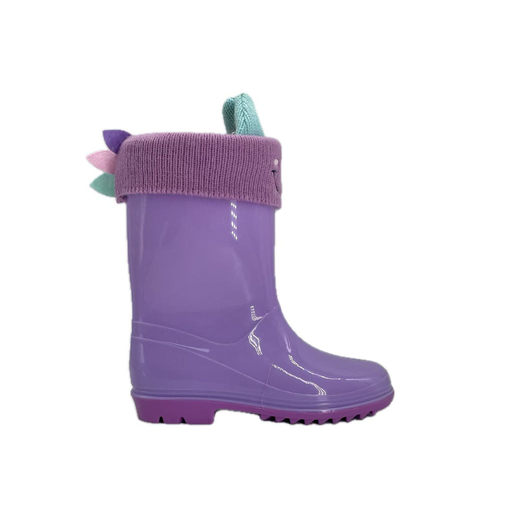 Furry cartoon children's rain boots
