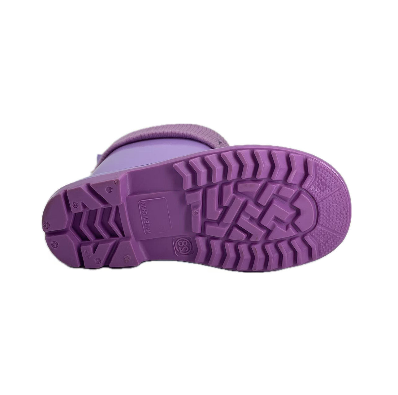 Furry cartoon children's rain boots