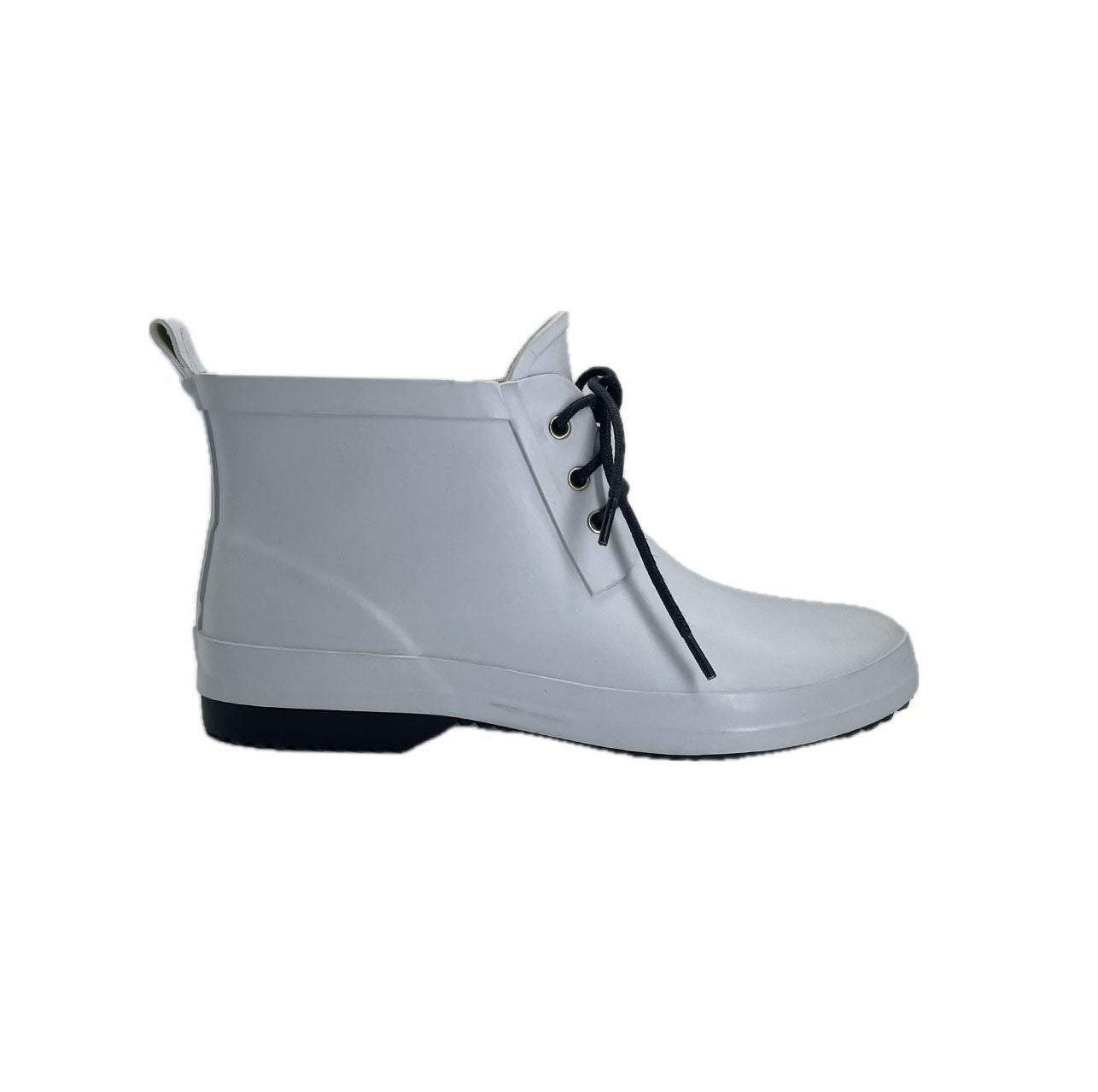 Solid color simple lace-up rain boots