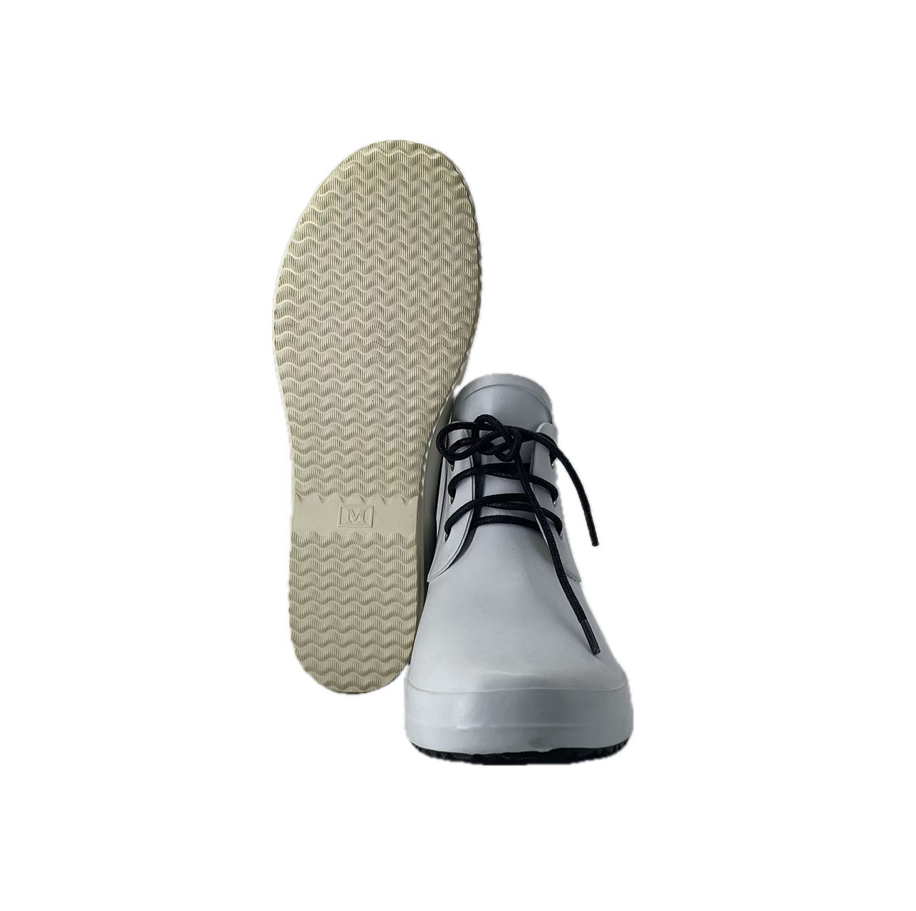 Solid color simple lace-up rain boots