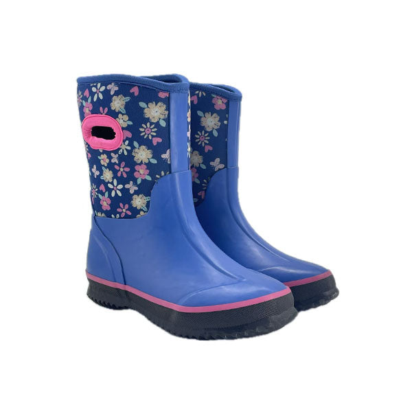 Children's floral rain boots