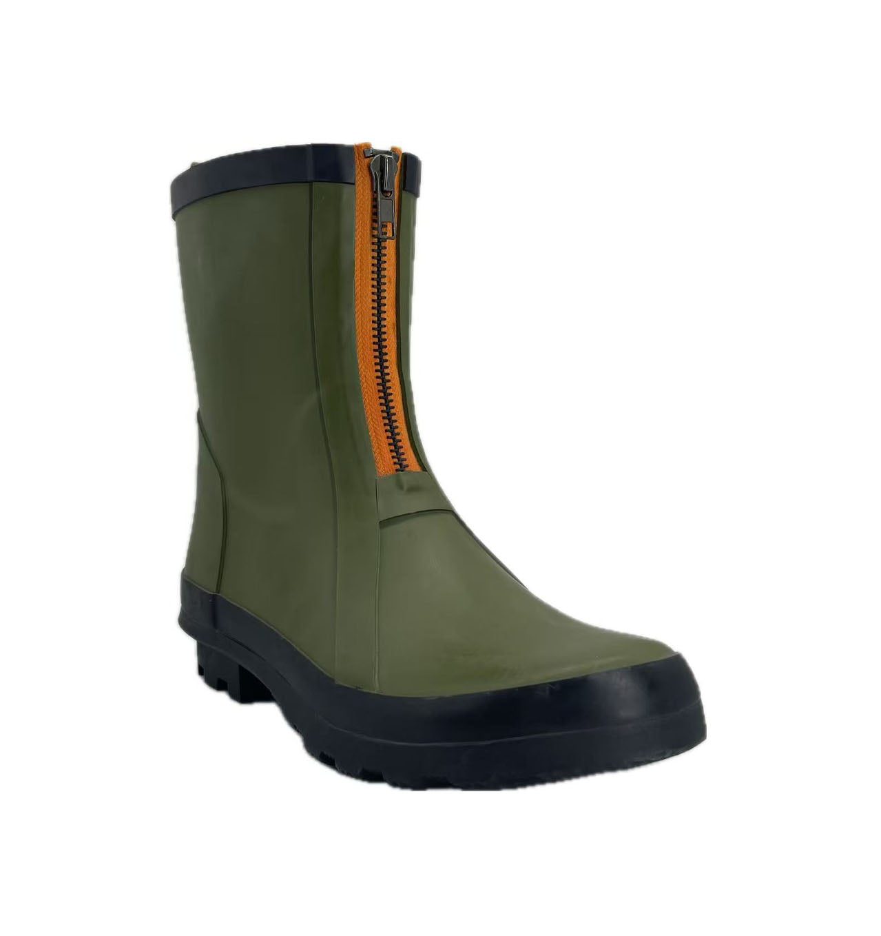 Zipper women's rain boots