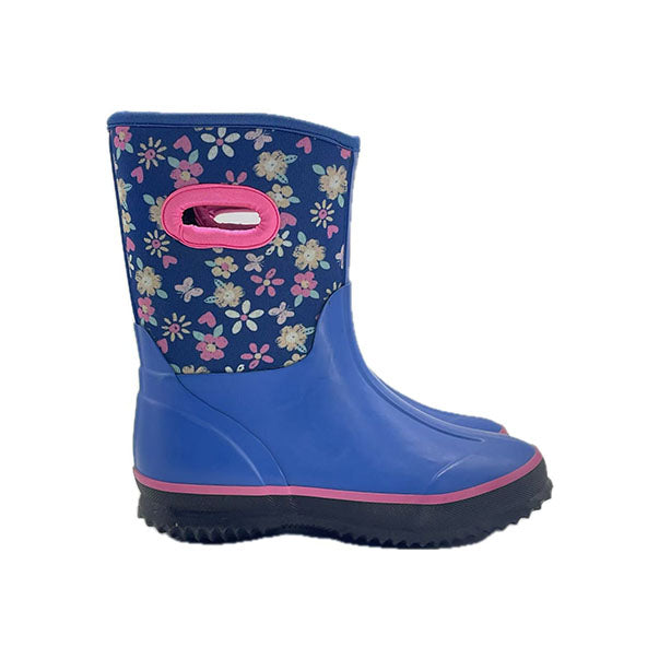 Children's floral rain boots