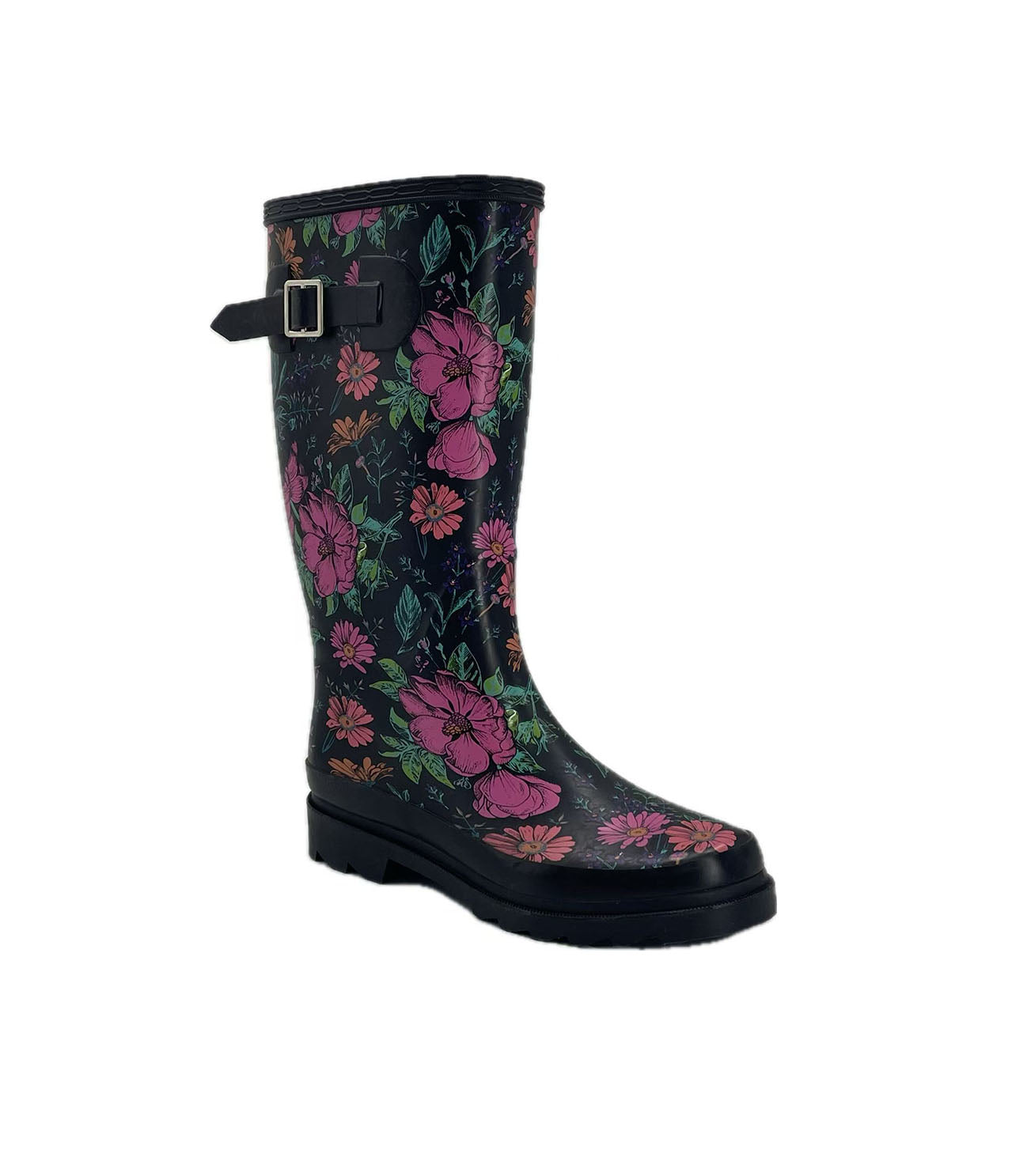 Retro style women's rain boots