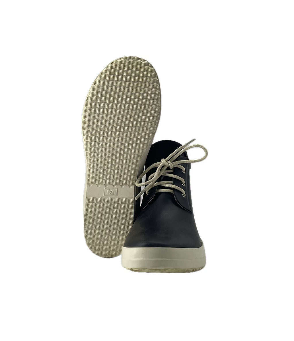 Rain boots with shoelaces