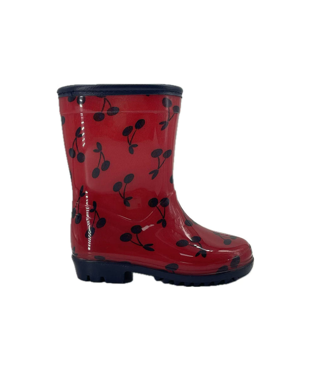 Cartoon Cherry Children's Rain Boots