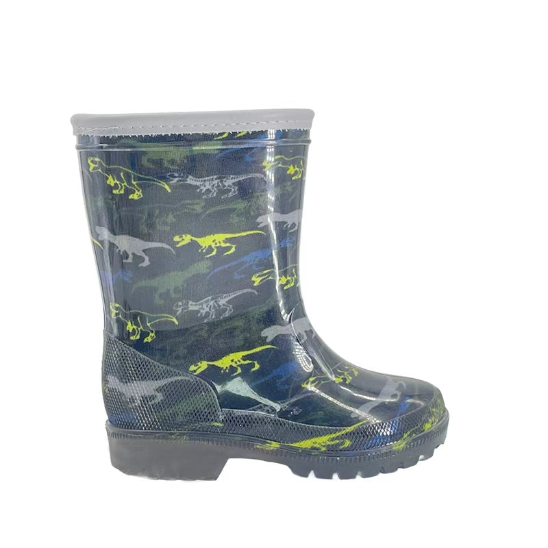 Kids' Light-Up Rain Boots – Shine, Slide & Stay Green!