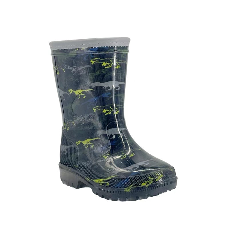Kids' Light-Up Rain Boots – Shine, Slide & Stay Green!