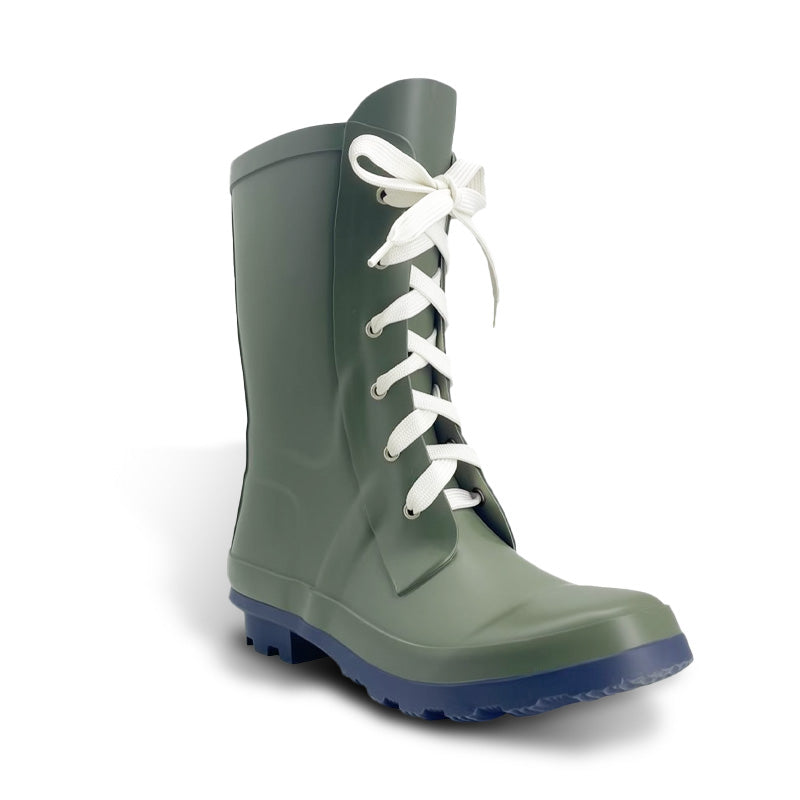Women's Lace-Up Minimalist Chic Rain Boots