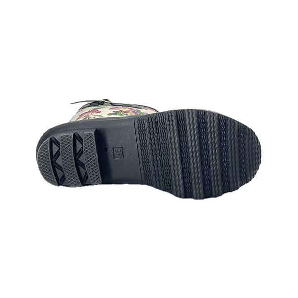 Women's fashionable climbing buckle rain boots