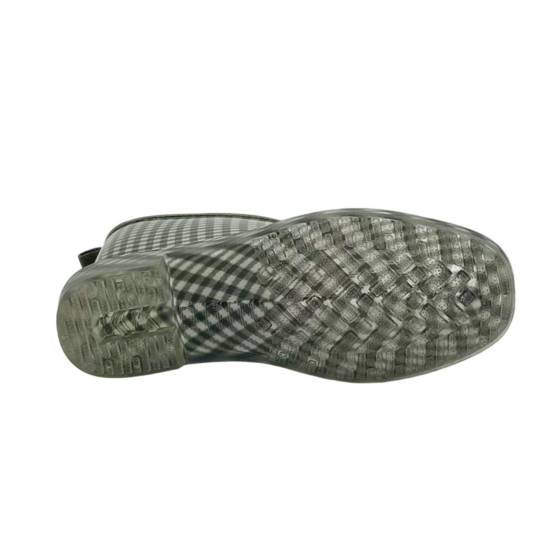 Plaid Rain Boots — Commute in Style