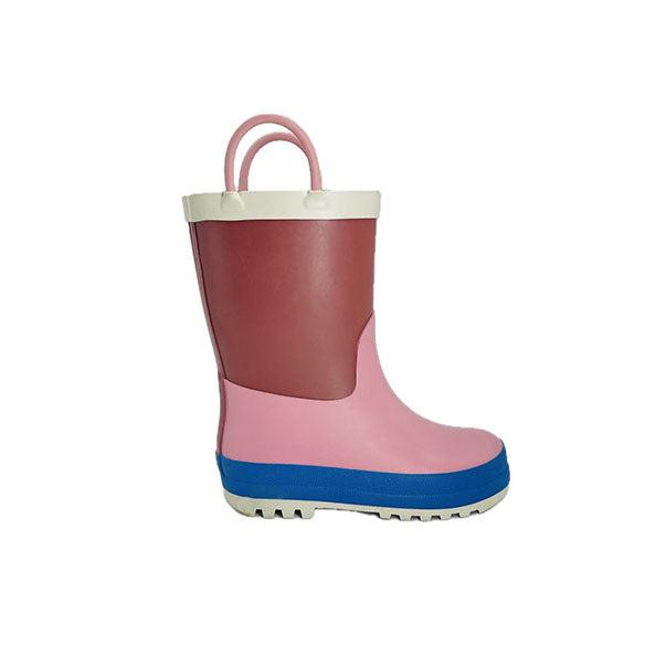 Children's color-blocked rain boots